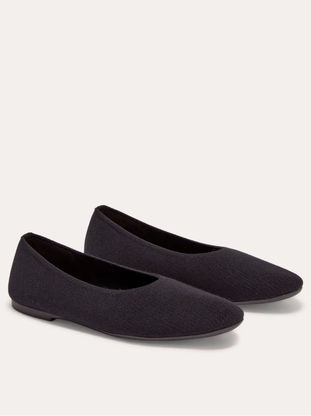 Everlane The Day Glove ReKnit Black Knit Ballet Flats Shoes Size 7.5 NIB Classic
